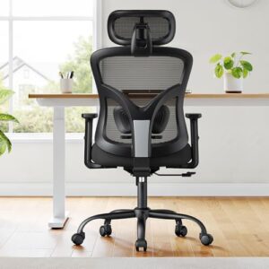 Chaise de Bureau Ergonomique NOBLEWELL avec Support Lombaire et Accoudoirs Réglables
