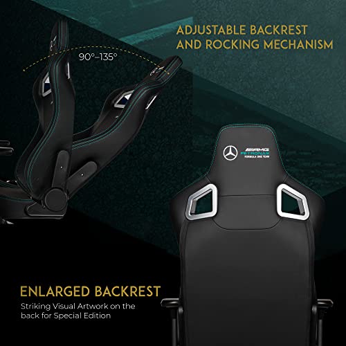 Chaise de Bureau Ergonomique Noblechairs Epic – Edition Mercedes-AMG Petronas 2021