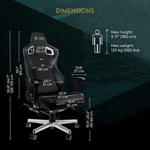 Chaise de Bureau Ergonomique Noblechairs Epic – Edition Mercedes-AMG Petronas 2021
