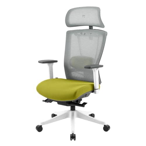 Chaise de Bureau Ergonomique REKT Office-R avec Support Lombaire et Appuie-Tête