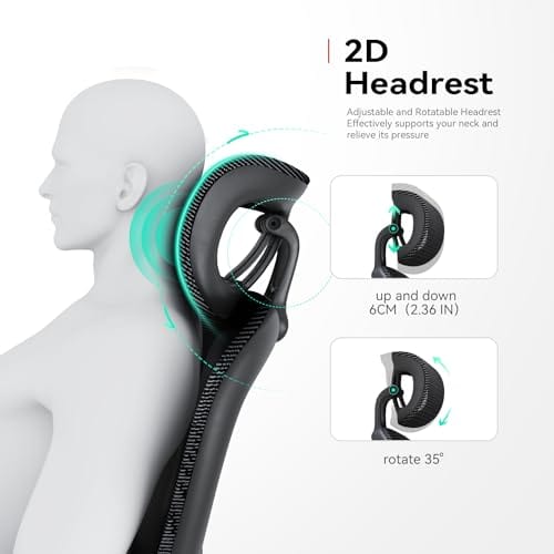 Chaise de Bureau Ergonomique SIHOO M102C avec Accoudoirs et Soutien Lombaire