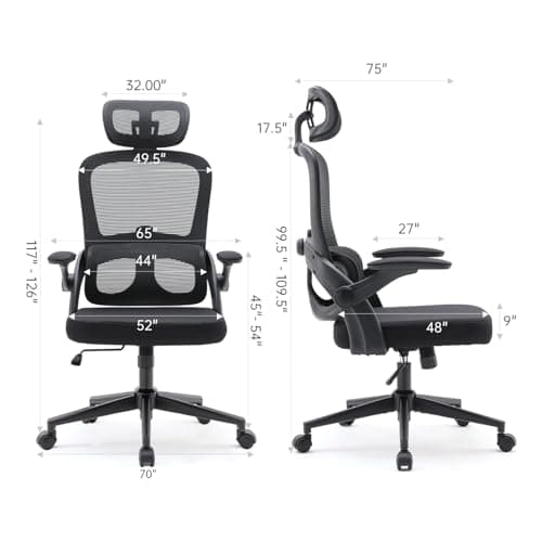 Chaise de Bureau Ergonomique SIHOO M102C avec Accoudoirs et Soutien Lombaire