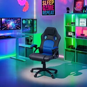 Chaise de Bureau Ergonomique TecTake® avec Accoudoirs et Rembourrage Épais