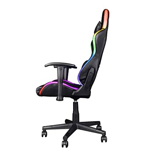 Chaise de Bureau Gamer Trust Gaming GXT 716 Rizza RGB LED Ergonomique