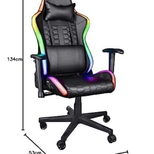 Chaise de Bureau Gamer Trust Gaming GXT 716 Rizza RGB LED Ergonomique
