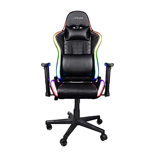 Chaise de Bureau Gamer Trust Gaming GXT 716 Rizza RGB LED Ergonomique