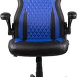 Chaise de Bureau Gaming Konix Boruto Naruto - Cuir Bleu et Noir, Inclinaison 15°