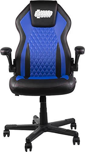 Chaise de Bureau Gaming Konix Boruto Naruto – Cuir Bleu et Noir, Inclinaison 15°
