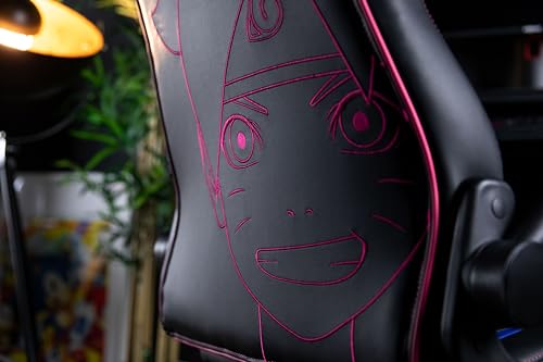 Chaise de Bureau Gaming Konix Boruto Naruto – Cuir Bleu et Noir, Inclinaison 15°