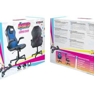 Chaise de Bureau Gaming Konix Boruto Naruto – Cuir Bleu et Noir, Inclinaison 15°