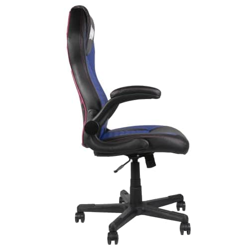 Chaise de Bureau Gaming Konix Boruto Naruto – Cuir Bleu et Noir, Inclinaison 15°