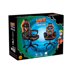 Chaise de Bureau Gaming Konix Naruto Shippuden – Inclinaison 15° et Motif Konoha