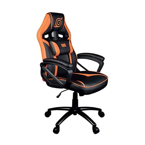 Chaise de Bureau Gaming Konix Naruto Shippuden – Inclinaison 15° et Motif Konoha