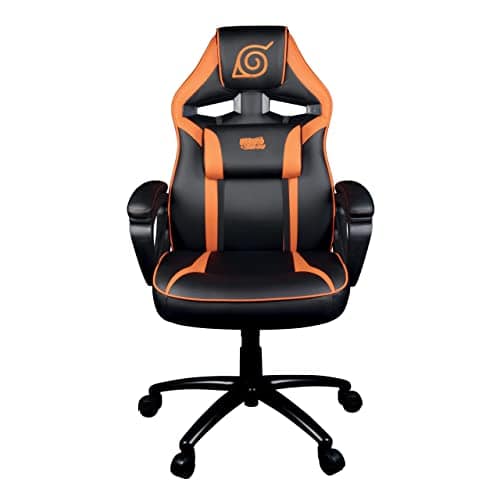 Chaise de Bureau Gaming Konix Naruto Shippuden – Inclinaison 15° et Motif Konoha