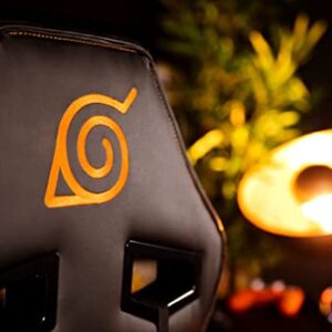 Chaise de Bureau Gaming Konix Naruto Shippuden – Inclinaison 15° et Motif Konoha