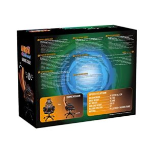 Chaise de Bureau Gaming Konix Naruto Shippuden – Inclinaison 15° et Motif Konoha