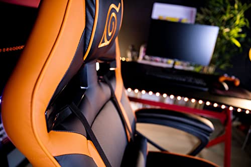 Chaise de Bureau Gaming Konix Naruto Shippuden – Inclinaison 15° et Motif Konoha