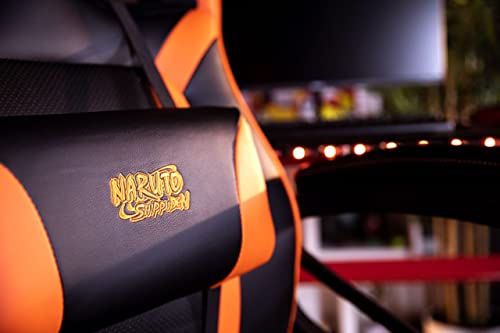 Chaise de Bureau Gaming Konix Naruto Shippuden – Inclinaison 15° et Motif Konoha