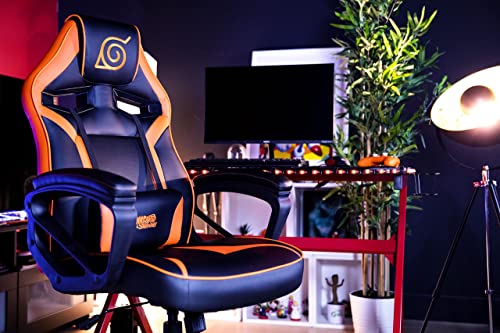 Chaise de Bureau Gaming Konix Naruto Shippuden – Inclinaison 15° et Motif Konoha