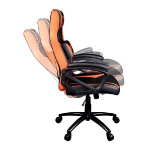 Chaise de Bureau Gaming Konix Naruto Shippuden – Inclinaison 15° et Motif Konoha