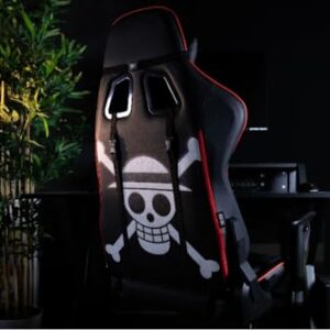 Chaise de Bureau Gaming Konix One Piece – Inclinaison 150°, Cuir Noir