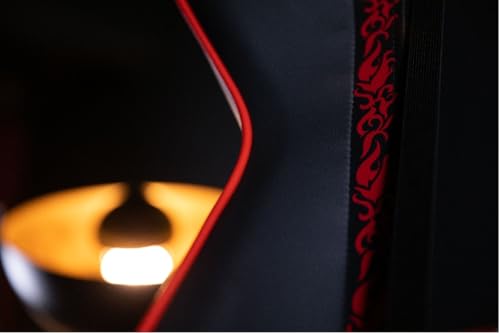 Chaise de Bureau Gaming Konix One Piece – Inclinaison 150°, Cuir Noir