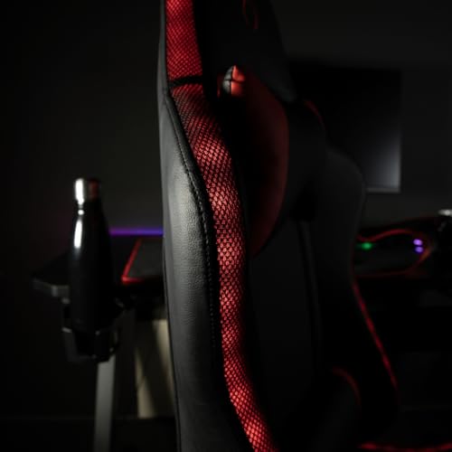 Chaise de Bureau Gaming Konix Phantom – Éclairage RVB et Inclinaison 135°