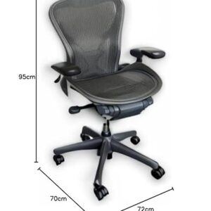 Chaise de Bureau Herman Miller Aeron Graphite – Ergonomique et Moderne