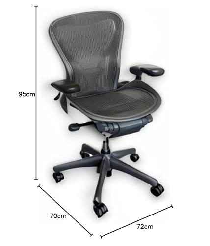 Chaise de Bureau Herman Miller Aeron Graphite – Ergonomique et Moderne