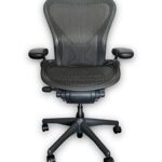 Chaise de Bureau Herman Miller Aeron Graphite - Ergonomique et Moderne