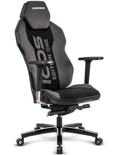 Chaise de Bureau Quersus ICOS Edition One – Noir en Tissu