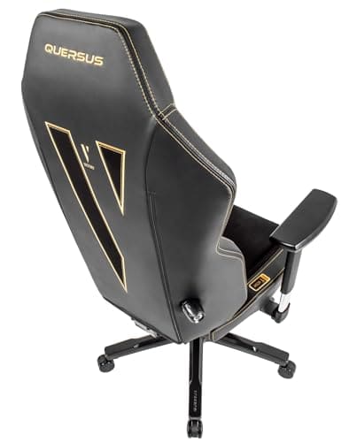 Chaise de Bureau Quersus VAOS.2 Victory en Daim Synthétique Noir