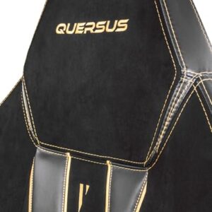 Chaise de Bureau Quersus VAOS.2 Victory en Daim Synthétique Noir