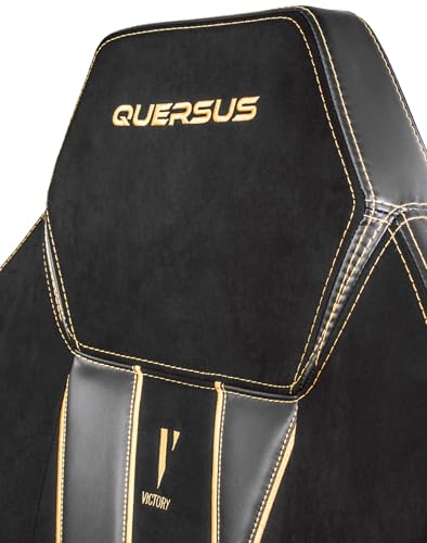 Chaise de Bureau Quersus VAOS.2 Victory en Daim Synthétique Noir