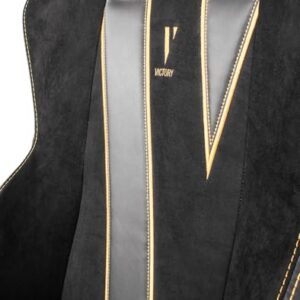 Chaise de Bureau Quersus VAOS.2 Victory en Daim Synthétique Noir