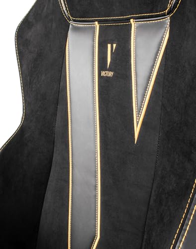 Chaise de Bureau Quersus VAOS.2 Victory en Daim Synthétique Noir