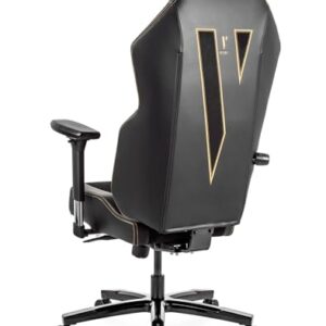 Chaise de Bureau Quersus VAOS.2 Victory en Daim Synthétique Noir