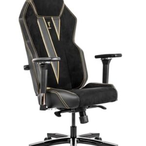 Chaise de Bureau Quersus VAOS.2 Victory en Daim Synthétique Noir