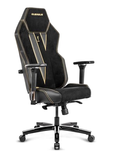 Chaise de Bureau Quersus VAOS.2 Victory en Daim Synthétique Noir