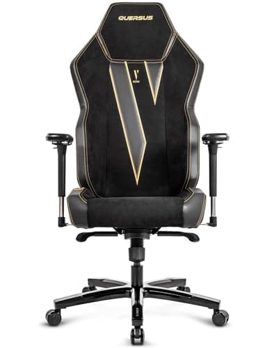 Chaise de Bureau Quersus VAOS.2 Victory en Daim Synthétique Noir