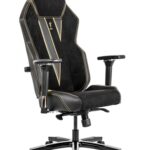 Chaise de Bureau Quersus VAOS.2 Victory en Daim Synthétique Noir