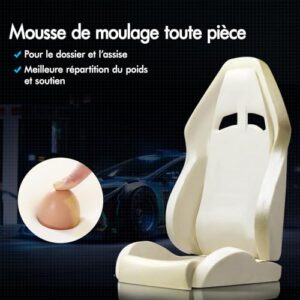 Chaise de Gamer ALFORDSON Ergonomique avec Coussin Lombaire et Appui-tête Bleu