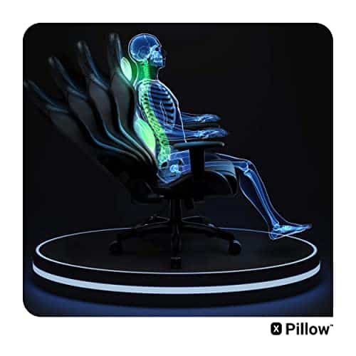 Chaise de Gaming Diablo X-One 2.0 XL Ergonomique Noir avec Accoudoirs Réglables