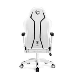Chaise de Gaming Diablo X-One 2.0 Ergonomique avec Accoudoirs Réglables – Blanc