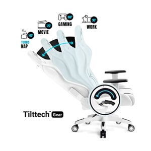 Chaise de Gaming Diablo X-One 2.0 Ergonomique avec Accoudoirs Réglables – Blanc