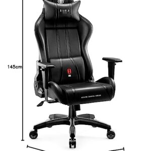 Chaise de Gaming Diablo X-One 2.0 XL Ergonomique Noir avec Accoudoirs Réglables