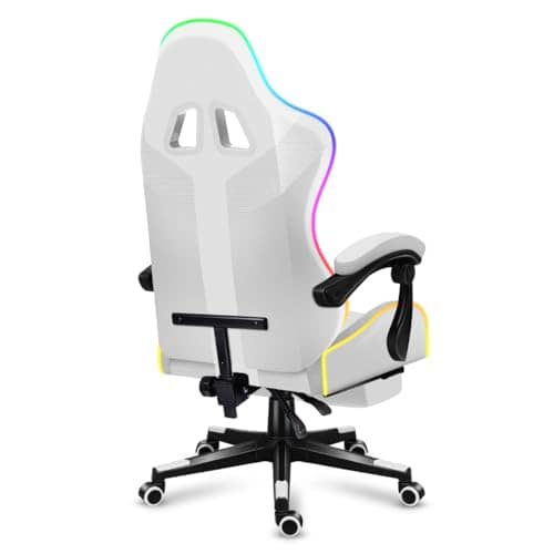 Chaise de Gaming Huzaro Force 4.7 LED RGB Ergonomique et Confortable