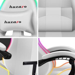 Chaise de Gaming Huzaro Force 4.7 LED RGB Ergonomique et Confortable