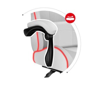 Chaise de Gaming Huzaro Force 4.7 LED RGB Ergonomique et Confortable