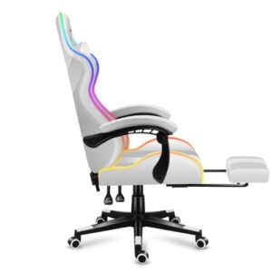Chaise de Gaming Huzaro Force 4.7 LED RGB Ergonomique et Confortable